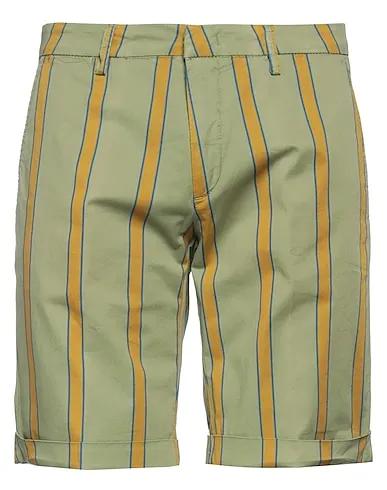 Sage green Plain weave Shorts & Bermuda