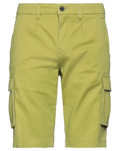 Sage green Plain weave Shorts & Bermuda