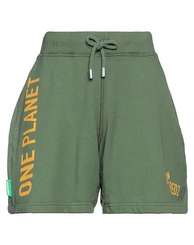 Sage green Sweatshirt Shorts & Bermuda