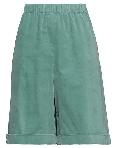 Sage green Velvet Shorts & Bermuda