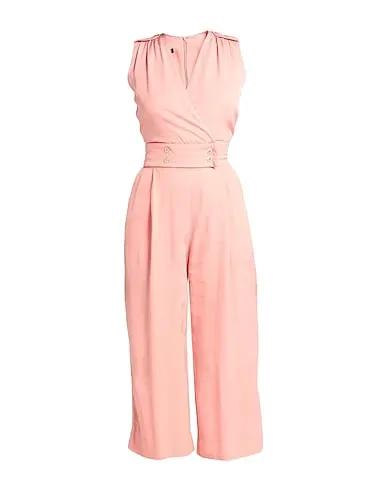 Salmon pink Cotton twill Jumpsuit/one piece