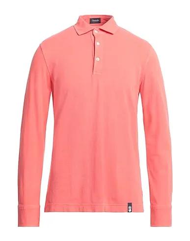 Salmon pink Gabardine Polo shirt