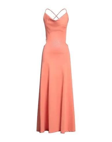 Salmon pink Jersey Long dress