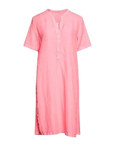 Salmon pink Jersey Midi dress