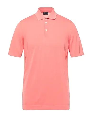 Salmon pink Jersey Polo shirt