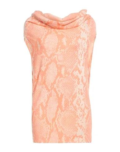 Salmon pink Knitted Cashmere blend