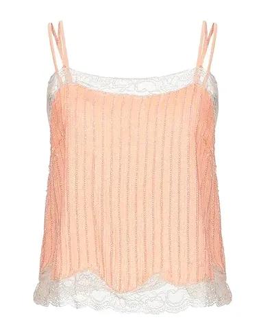 Salmon pink Lace Top