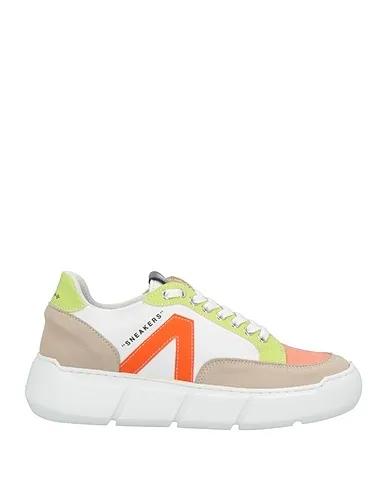 Salmon pink Leather Sneakers