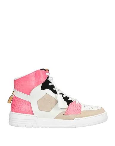 Salmon pink Leather Sneakers