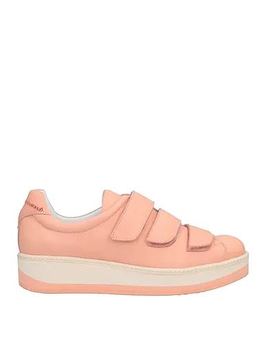 Salmon pink Leather Sneakers