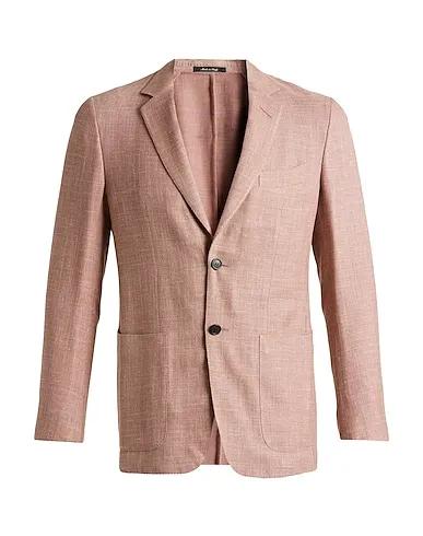 Salmon pink Plain weave Blazer
