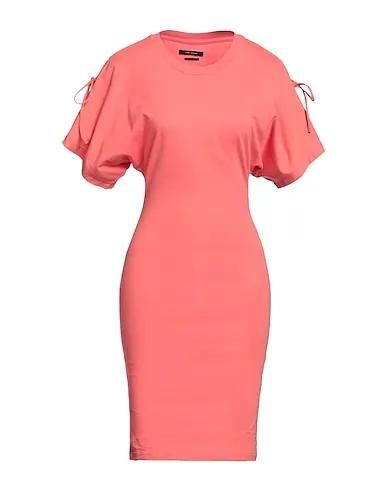 Salmon pink Sweatshirt Short dress