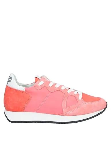 Salmon pink Techno fabric Sneakers
