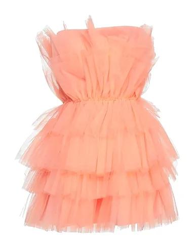 Salmon pink Tulle Short dress