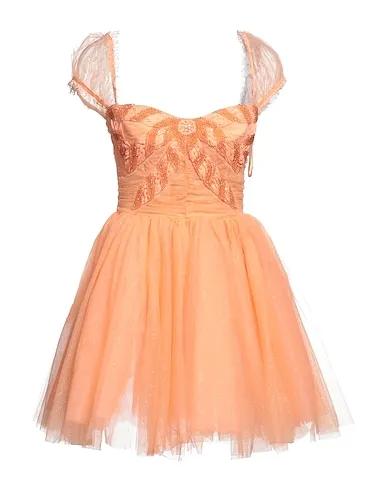 Salmon pink Tulle Short dress