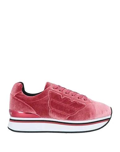 Salmon pink Velvet Sneakers