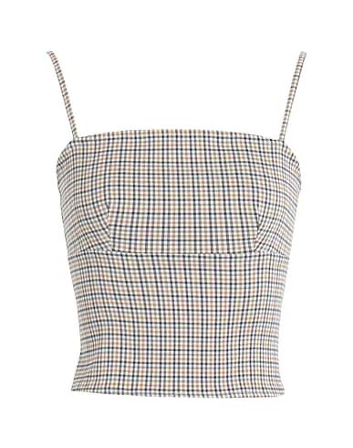 Sand Cotton twill Bustier