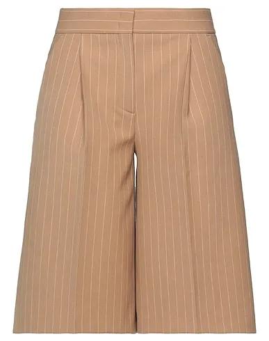 Sand Flannel Cropped pants & culottes