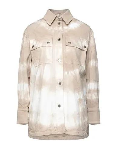 Sand Gabardine Patterned shirts & blouses