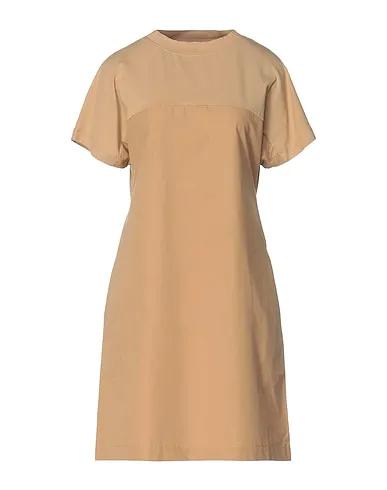 Sand Jersey Short dress