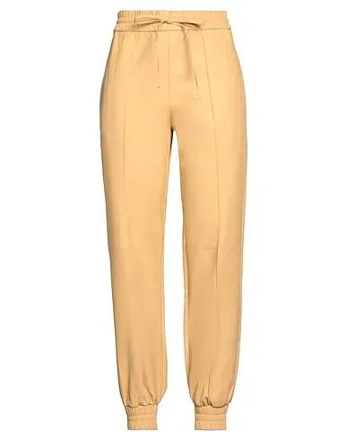 Sand Leather Casual pants