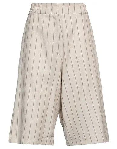Sand Plain weave Cropped pants & culottes