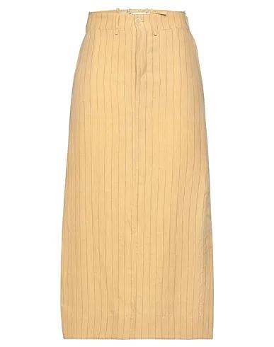 Sand Plain weave Maxi Skirts