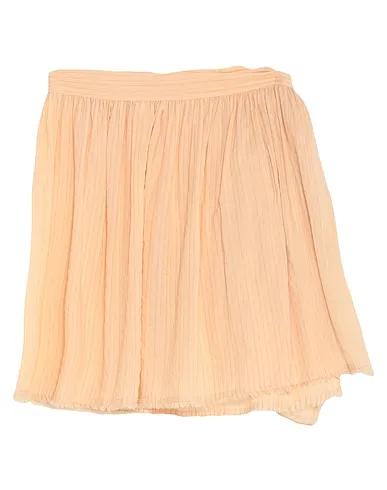 Sand Plain weave Mini skirt