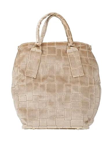 Sand Velvet Handbag