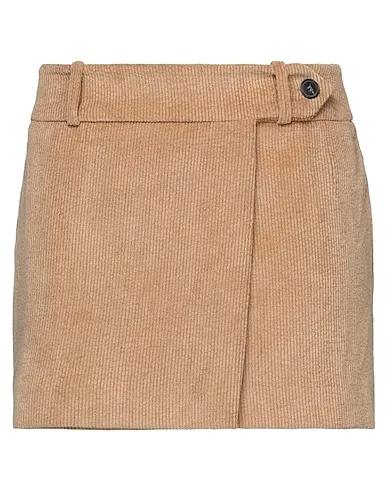 Sand Velvet Mini skirt