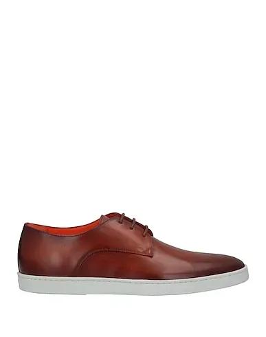 SANTONI | Brown Men‘s Laced Shoes
