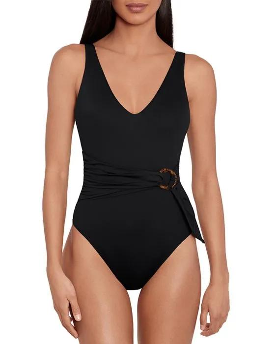 Sash One Piece Swimsuit