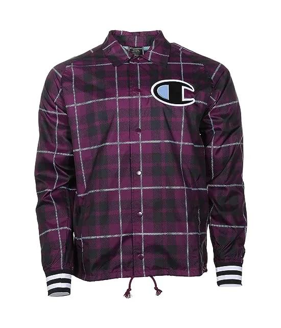 Satin Coaches Jacket Ribbed Cuff AOP