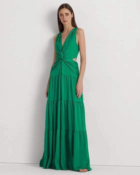 Satin Cutout Gown