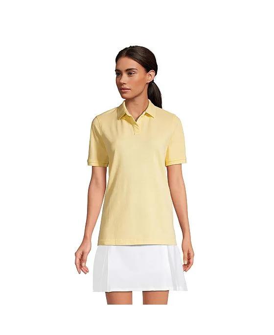 School Uniform Women's Short Sleeve Mesh Polo Shirt