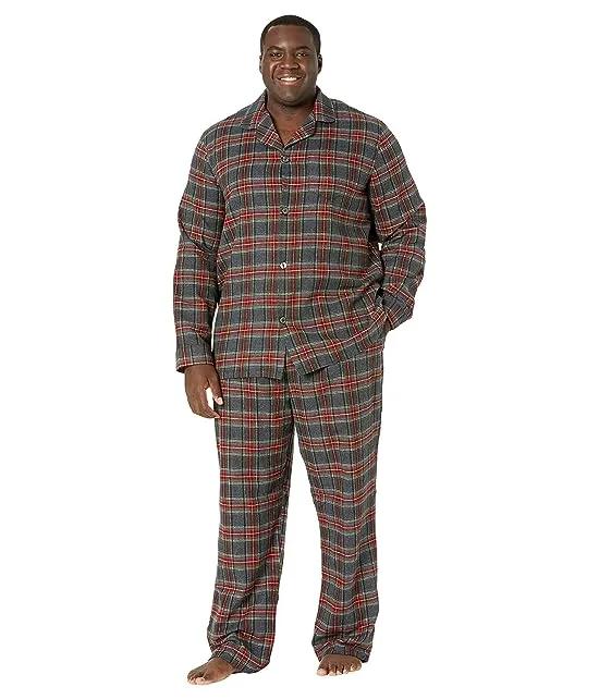 Scotch Plaid Flannel Pajamas Tall