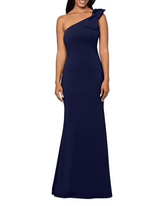 Scuba Bow One Shoulder Mermaid Gown - 100% Exclusive