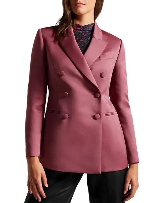 Seraph Satin Boyfriend Blazer