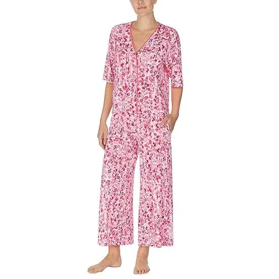 Short Sleeve Capris Pajama Set