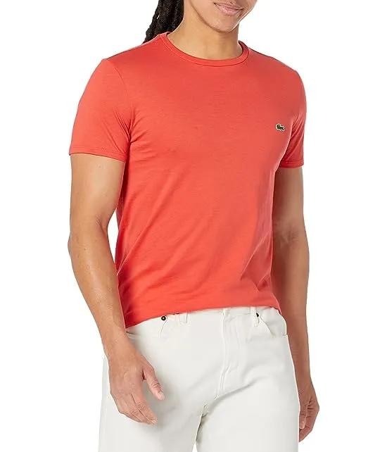 Short Sleeve Pima Crew Neck Tee