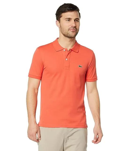 Short Sleeve Slim Fit Pique Polo