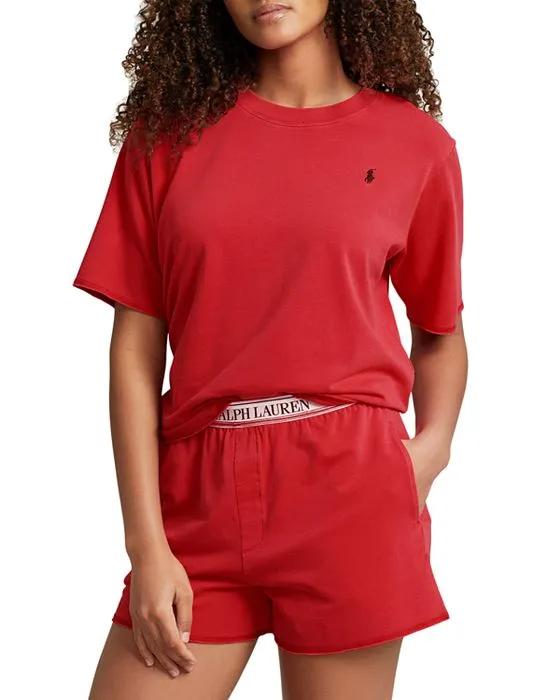 Short Sleeve Sweatshirt & Shorts Set