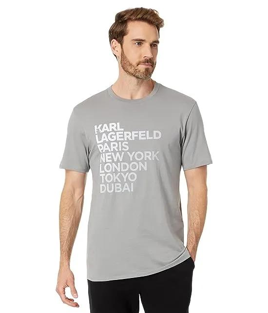 Short Sleeve T-Shirt with Karl Cities