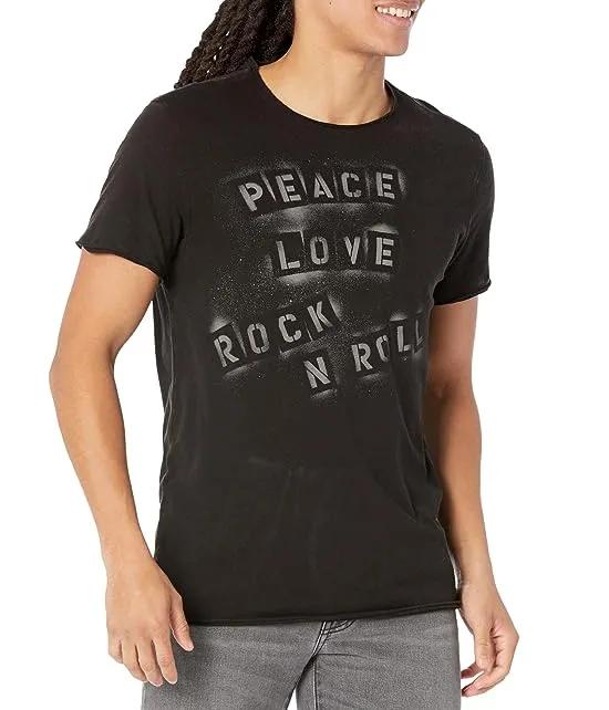 Short Sleeve Tee - Peace Love Rock 'n' Roll KG6221Z2