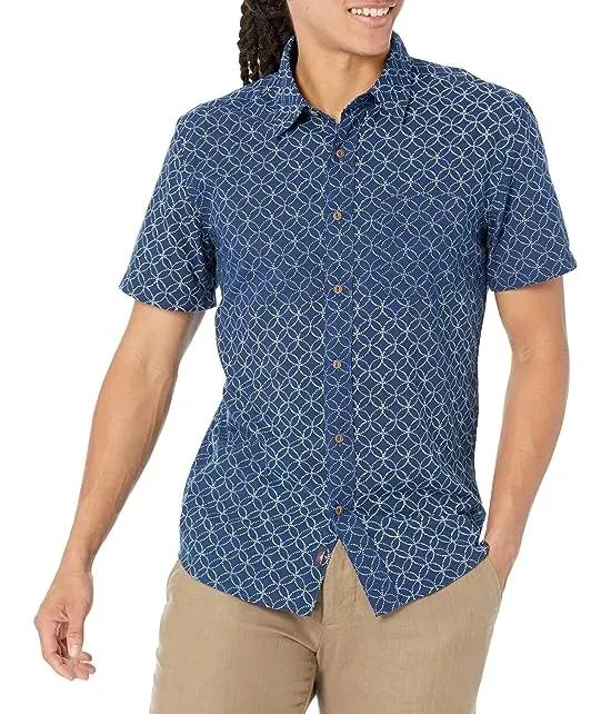 Short Sleeve Tropical Cotton Shirt
