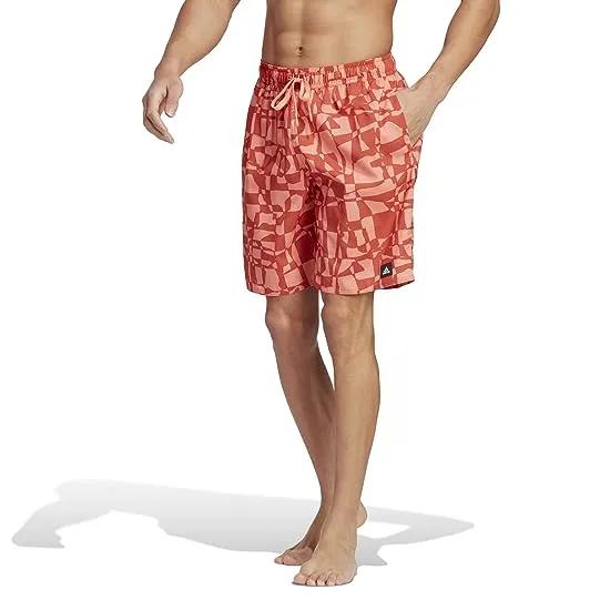 Shreded Check Classics 19" Swim Shorts