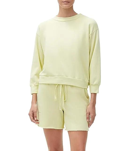 Sia Crop Sweatshirt in Hermosa French Terry