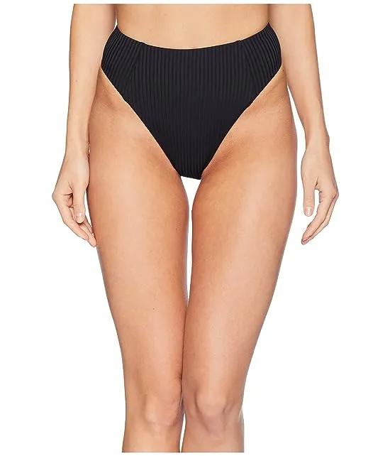 Sienna High-Waisted Ribbed Bottoms