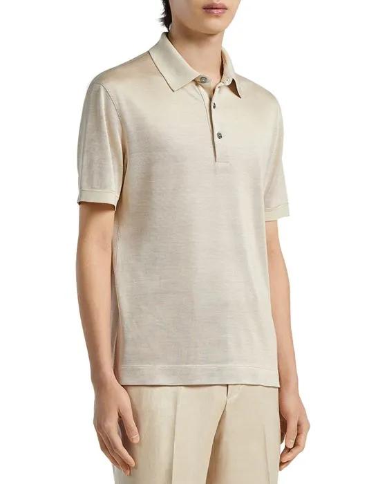 Silk Polo Shirt  