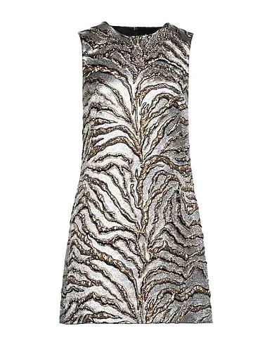 Silver Brocade Elegant dress